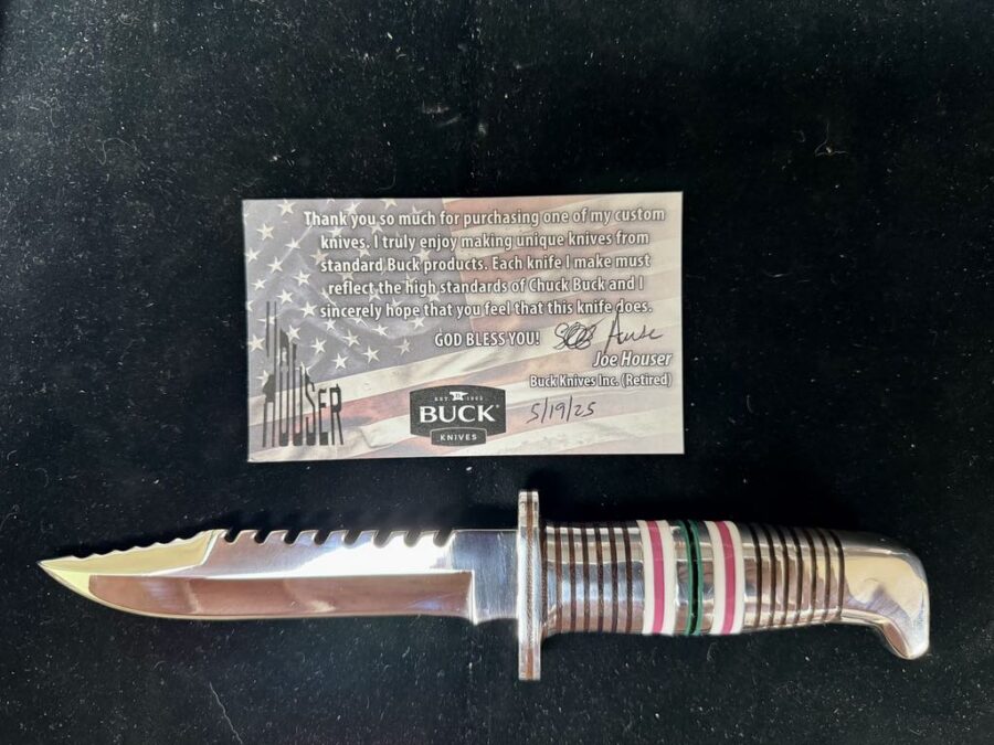 **RAFFLE: BLADE SHOW JOE HOUSER CUSTOMIZED KNIFE
