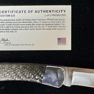 **Model 110 - NS, 111 Blade & CF Basket Weave 1:1 1st Knife 2025