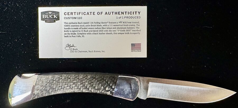 **Model 110 - NS, 111 Blade & CF Basket Weave 1:1 1st Knife 2025
