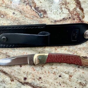 **2025 BCCI Annual Knife - Model 501 Squire Burgundy Micarta