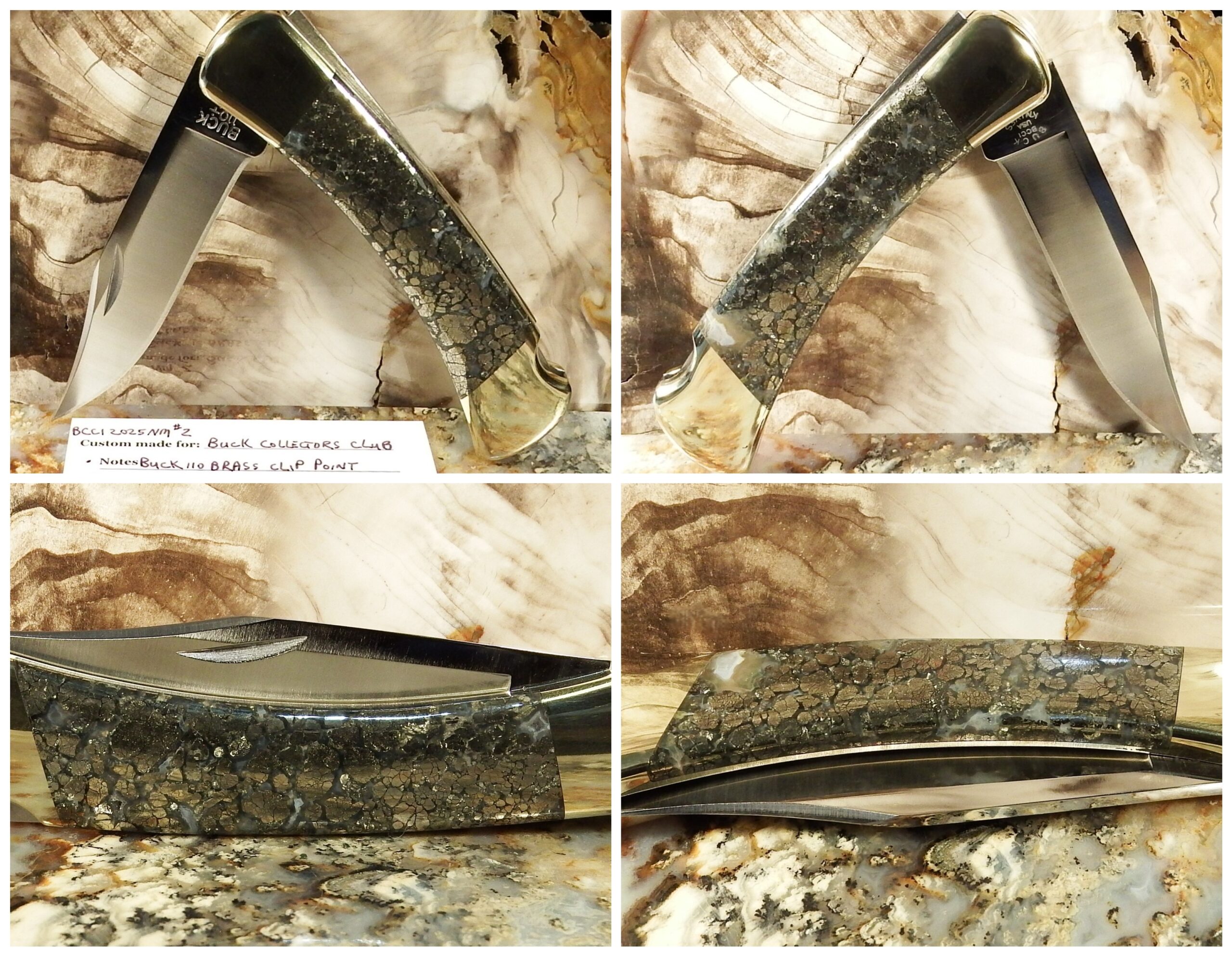 *BUY IT NOW - Hoover Model 110 clip point NM (Nipomo Marcasite) #2